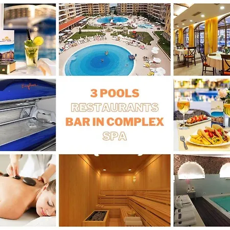 Hany - 3 Pools, Spa, Gym, Playgrounds Daire Sunny Beach